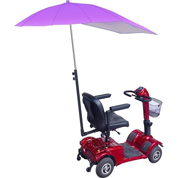 Sunshade Canopy for Mobility Scooters (Purple)