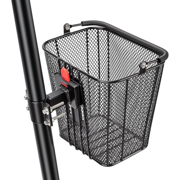 CXWXC Quick Release Scooter/Bike Front Basket with Handle