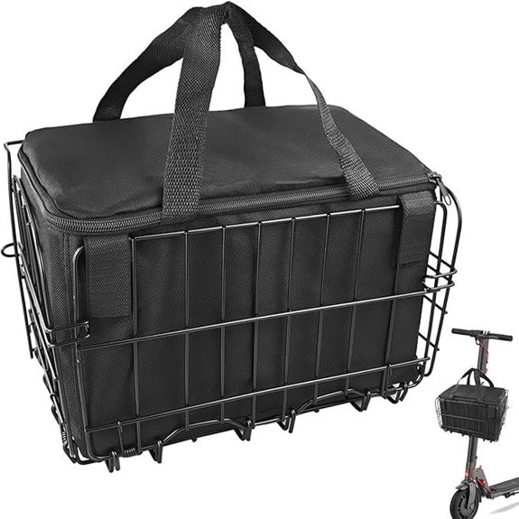 Quick Release Knee Scooter Removable Cloth Basket