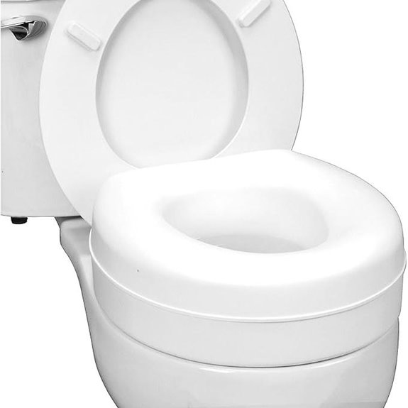 HealthSmart Raised Toilet Seat Riser for Round Bowls