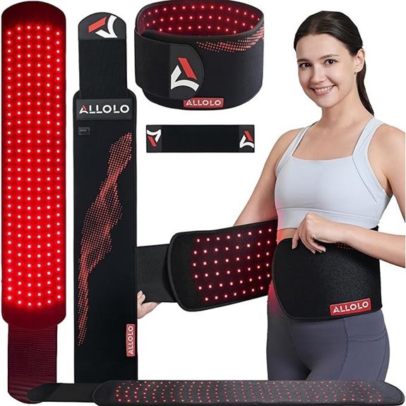 ALLOLO Red Light Therapy Belt with 180 LEDs