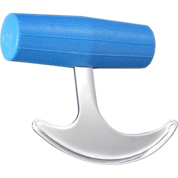 Rehabilitation Advantage TGrip with Plastic Blue Handle Rocker Knife