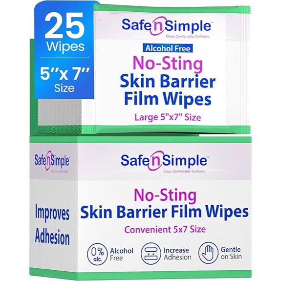 Safe n' Simple Skin Barrier Wipes (25-Count)