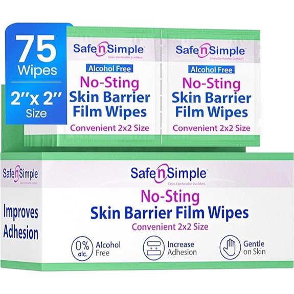 Safe n' Simple Skin Barrier Wipes (75 Count)
