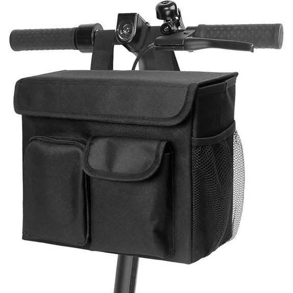Electric Scooter Basket with Laptop Pocket & Cup Holders