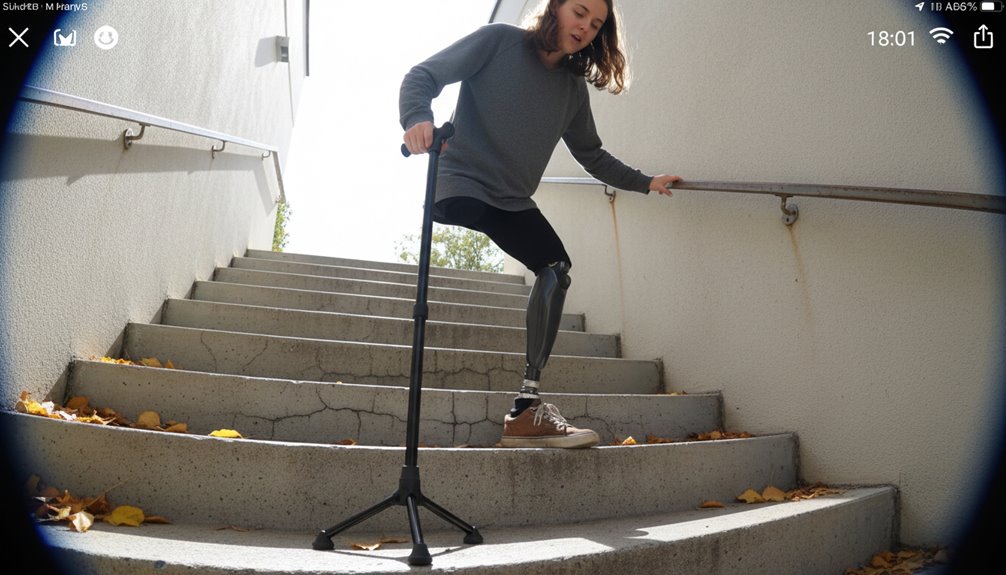 secure stair climbing canes