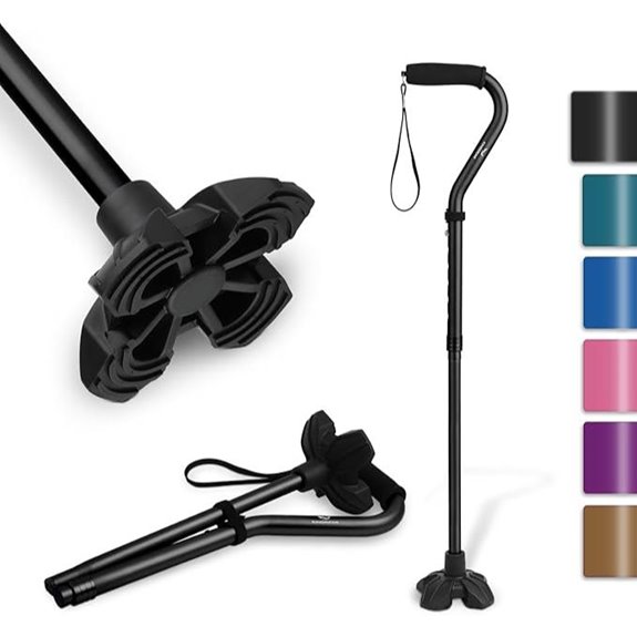 KINGGEAR Self-Standing Walking Cane for Seniors
