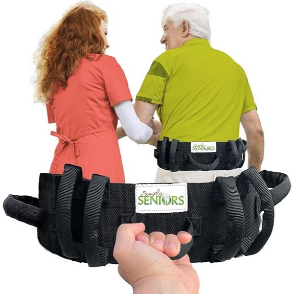 Gait Belt with 7 Handles for Seniors & Disabled