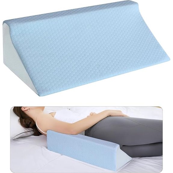 Wedge Memory Foam Pillow for Side Sleeping & Support