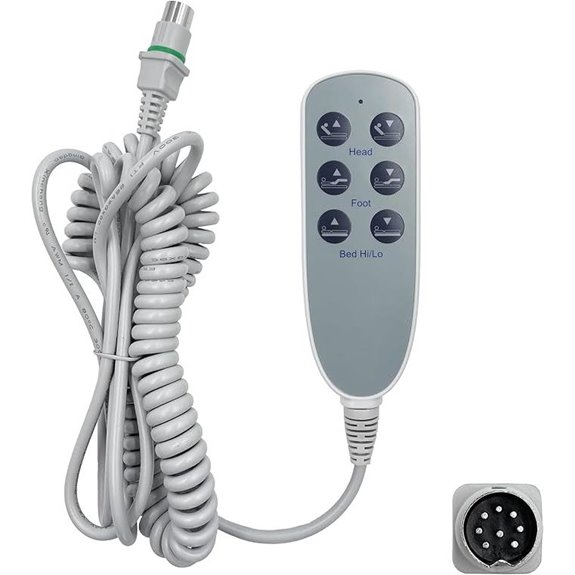 6 Button 8 Pin Bed Remote Control for Electric Adjustable Bed