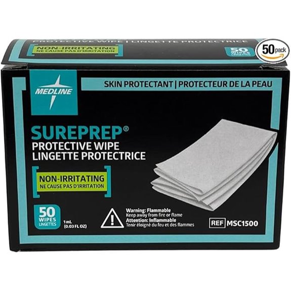 Medline SurePrep Skin Protective Barrier Wipes (50-Pack)