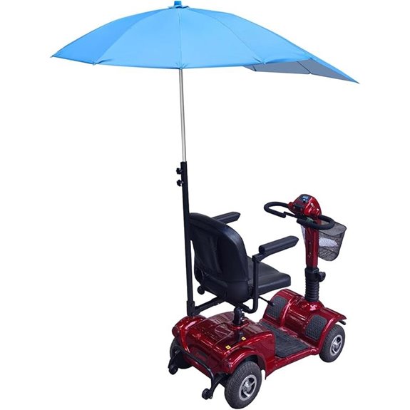 Sunshade Canopy for Mobility Scooters & Power Chairs (Sky Blue)