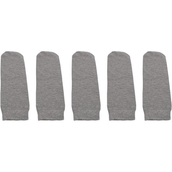 HURRISE 5pcs Prosthetic Socks Knee Bk Stump Shrinker for Amputee (S)