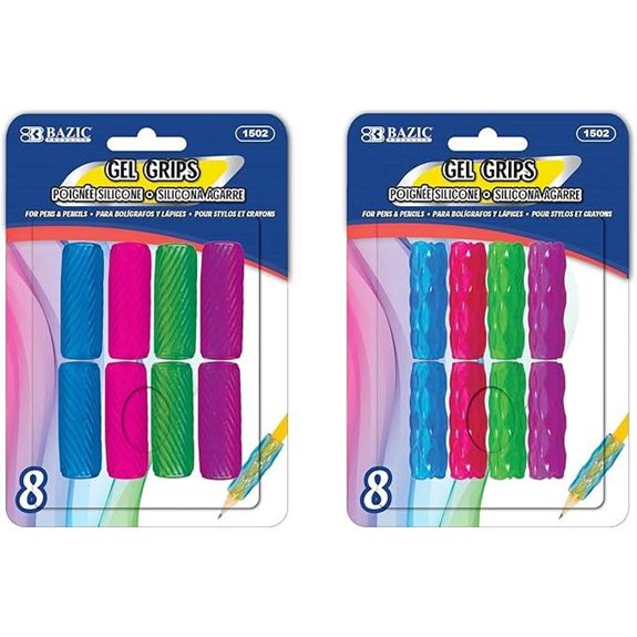 BAZIC Soft Gel Pencil Grips (8-Pack)