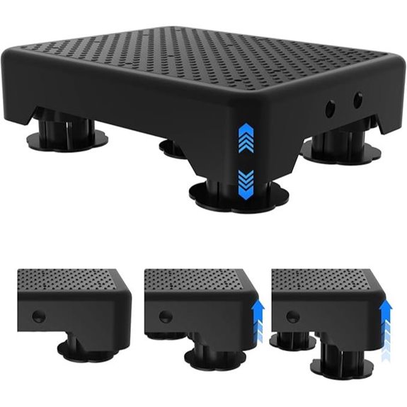 Adjustable Bed Step Stool for Adults 600 LBS Capacity