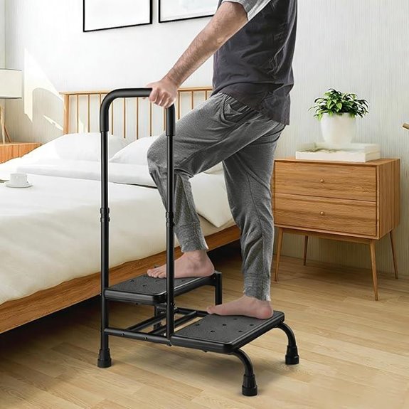 Step Stool with Handle for Elderly & Adults