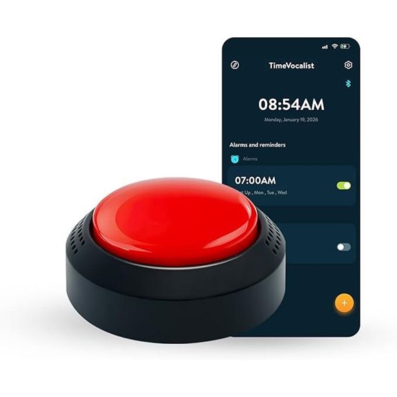 TimeVocalist Extra Large Talking Alarm Clock for Visually Impaired