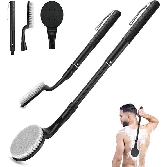 Telescopic Back Scrubber for Shower Anti-Slip 25.7