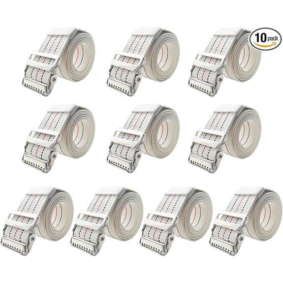 10 Packs Transfer and Gait Belts with Metal Buckle (60 inch)