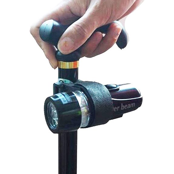 Pmsanzay Universal LED Flashlight Mount for Walking Sticks