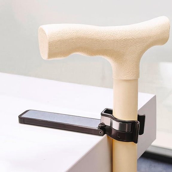 RUNE&SUKYCES Universal Cane Holder Mount for Wheelchair/Bed/Table