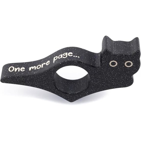 Cat Book Page Holder Made in USA (Starry Black)