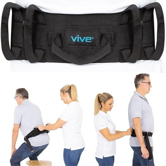 Vive Gait Belt with Handles (300lbs) - Medical Patient Assist