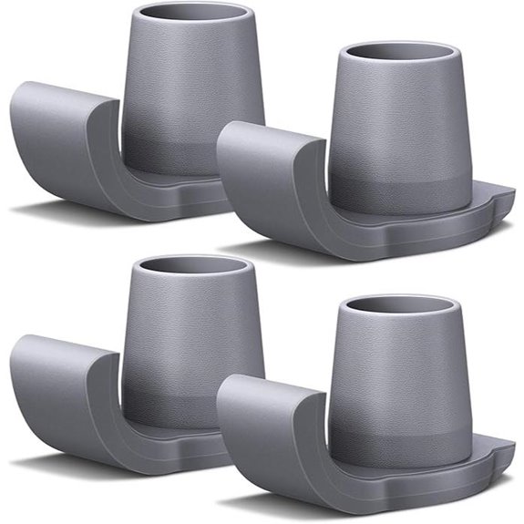 Walker Ski Glides 4 Pack 1-1/8 (Grey)