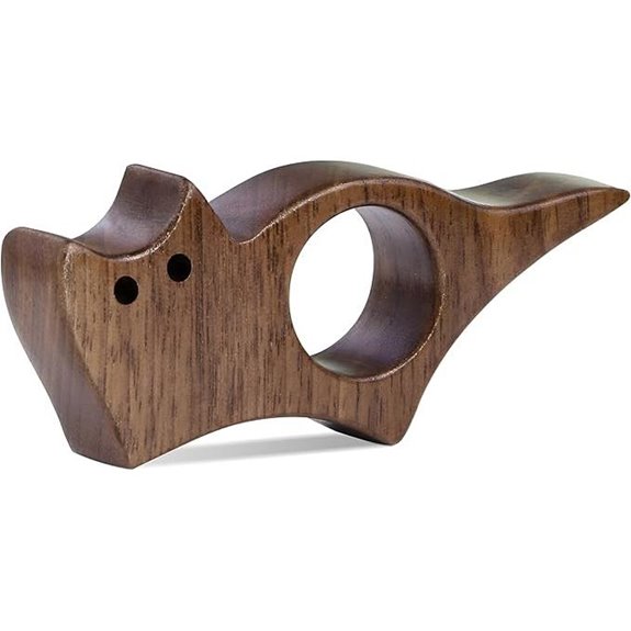 Walnut Wood Cat Page Holder for Book Lovers