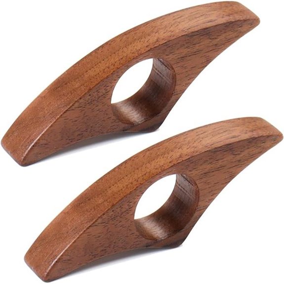 walnut thumb book holder