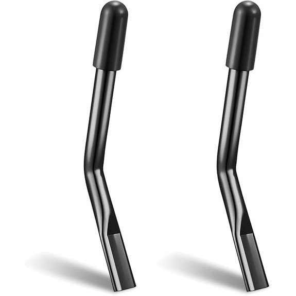 Wheelchair Brake Extenders 2 Pack 8.3 Inch (Black)
